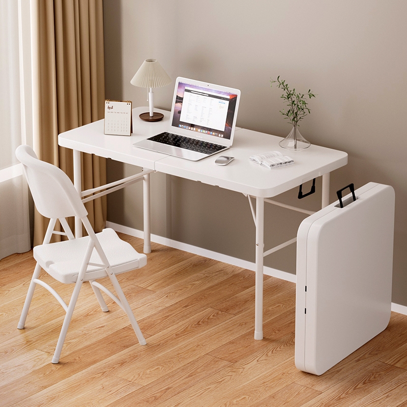 可折叠桌子简易家用学生学习书桌户外摆摊餐桌吃饭桌长方形塑料