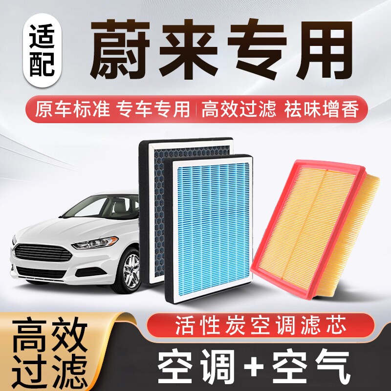 香薰空调空气滤芯套装适配蔚来ET5/ET7/ES6/ES7/ES8/EC7/乐道L6等