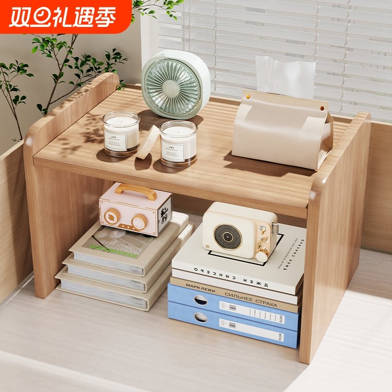 立式收纳多功能桌面转角书立架书柜工位办公桌资料文件整理架多层