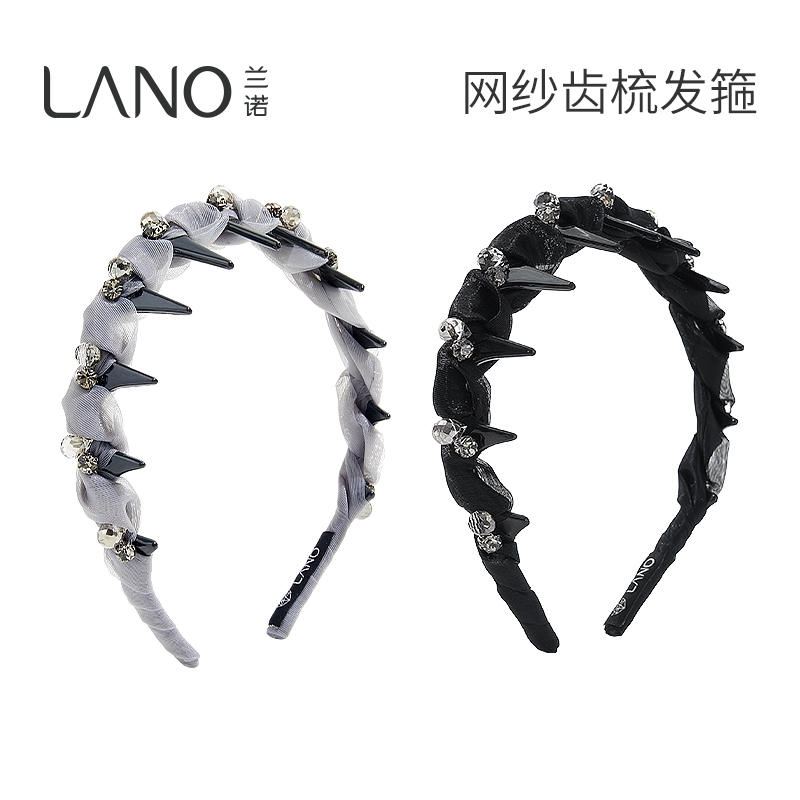 兰诺蕾丝发箍带齿女款2025新款高颅顶高级感洋气精致日常头箍发饰