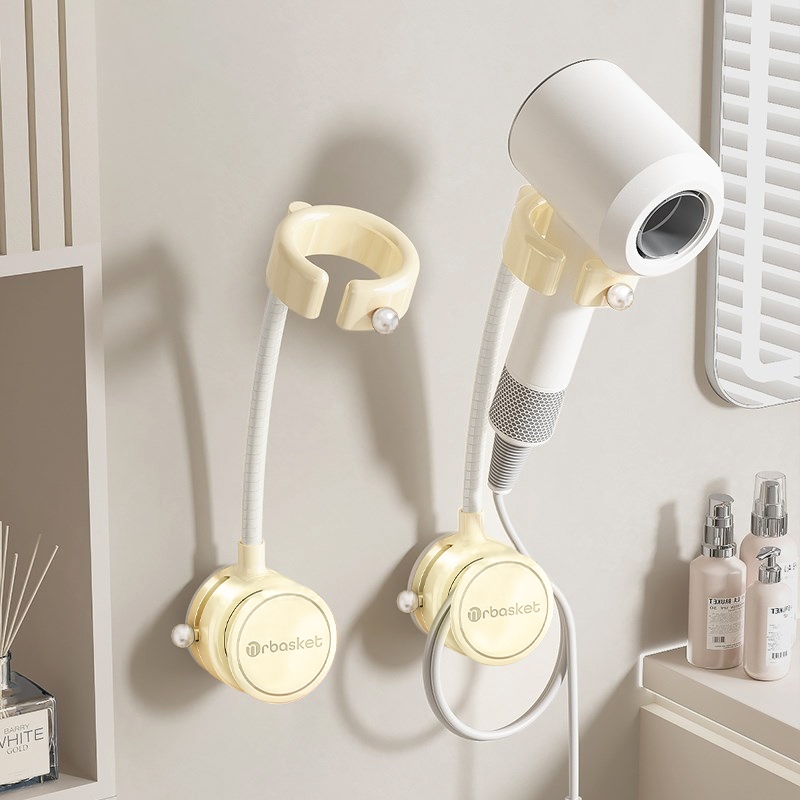 卫生间吸盘吹风机置物架懒人支架