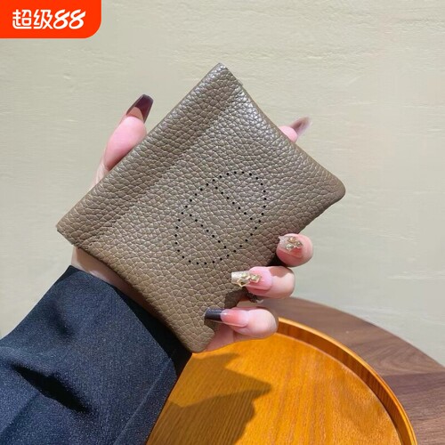 新款真皮卡包零钱包女士证件包迷你精致多功能随身携带口红收纳包