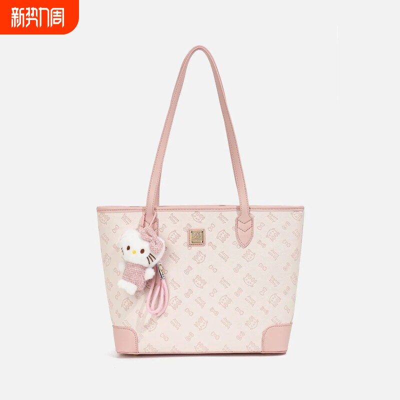 可爱卡通包包女2026新款印花托特包女大学生上课通勤单肩包送女友