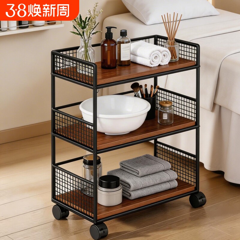 美容院高级仪器工具车皮肤管理收纳架美容院小推车理发店手推车