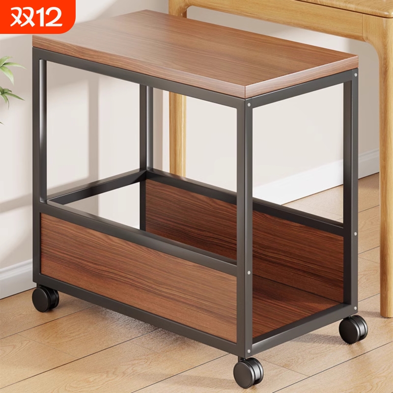 电脑主机托架打印机一体置物架多层可移动机箱底座整理柜收纳