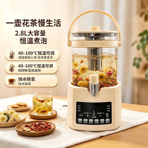 养生壶家用大容量多功能烧水壶316不锈钢电热水壶恒温煮茶HC8T