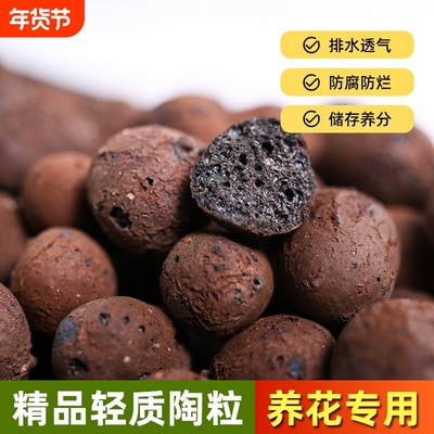 陶粒垫底养花专用多肉营养土花盆回填鱼缸水培铺面火山石颗粒底部