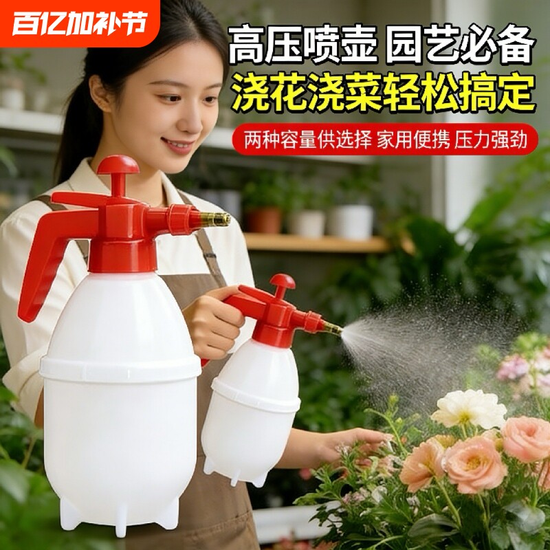 气压式喷水壶浇花家用大容量高压手提洒水壶清洁消毒浇地喷雾器