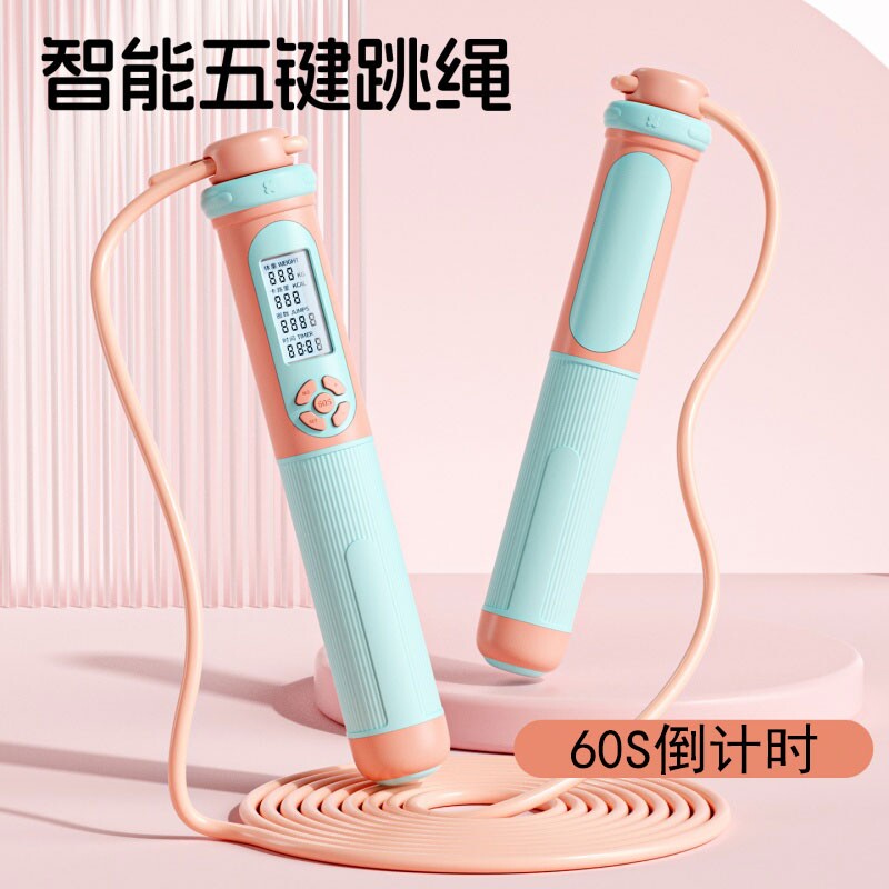 计数跳绳中考专用学生可计数竞速成人女健身减肥燃脂专业钢丝跳神图片