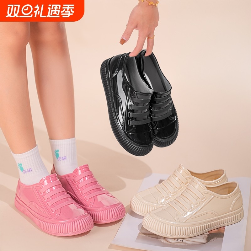 雨鞋女款成人时尚外穿短筒雨靴四季通用胶鞋套鞋户外新款女生水鞋