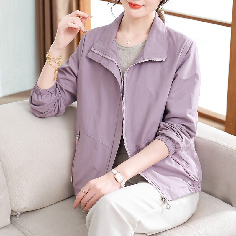 妈妈春装外套休闲洋气2026新款中老年人春秋时尚轻薄百搭女上衣服