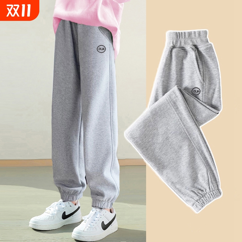 女童裤子2025秋季新款洋气儿童卫裤春秋款女孩大童长裤秋冬运动裤