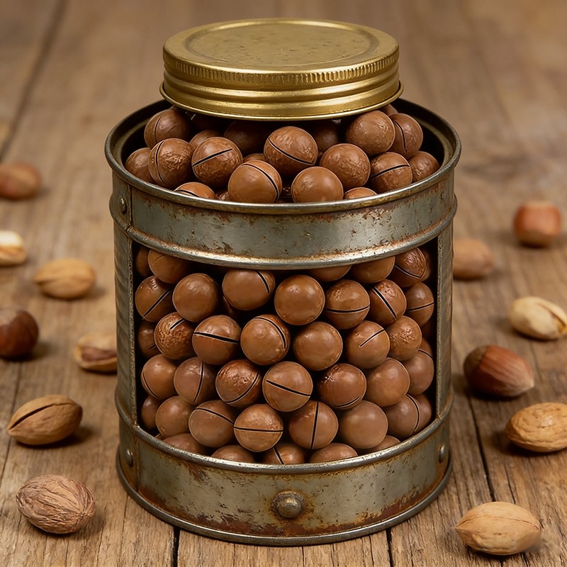 新货夏威夷果坚果批发罐装年货零食500g整箱散装称斤袋装奶香果仁