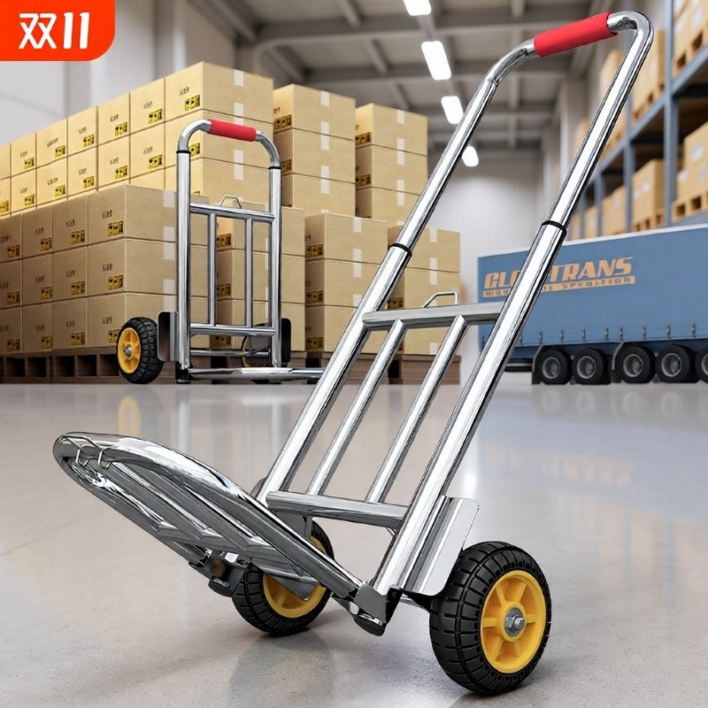 手拉车折叠搬运拖车家用购物拉货买菜手推车便携行李小拉杆承重