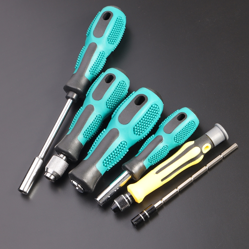 接杆套筒螺丝刀接头工具 风批头改锥6.35MM1/4批头专用手柄转接杆