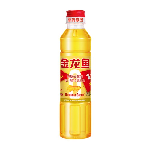 金龙鱼黄金比例食用植物调和油非转基因400ml小瓶装家用炒菜花生