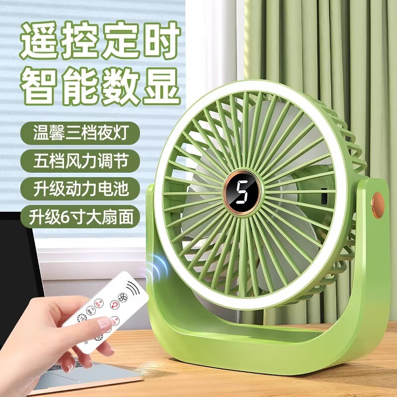 2026新款桌面小风扇小型usb充电台扇静音办公室桌迷你台式插电