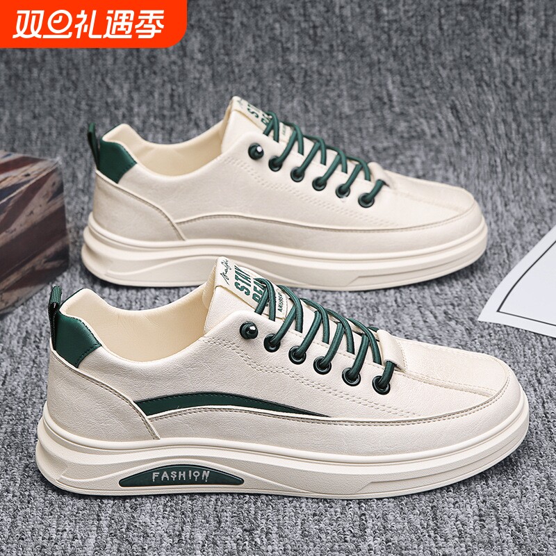 男鞋夏季网面透气一脚蹬休闲平板鞋增高软底百搭运动小白潮鞋