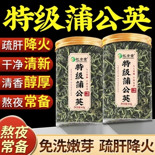 長(zhǎng)白山蒲公英正品 特級(jí)野生中藥材蒲公英茶官方旗艦店金銀花茶降火