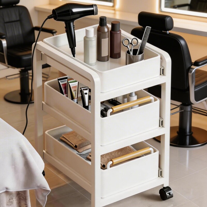 美发店工具手推车多功能高级理发店小推车美容烫染仪器收纳置物架