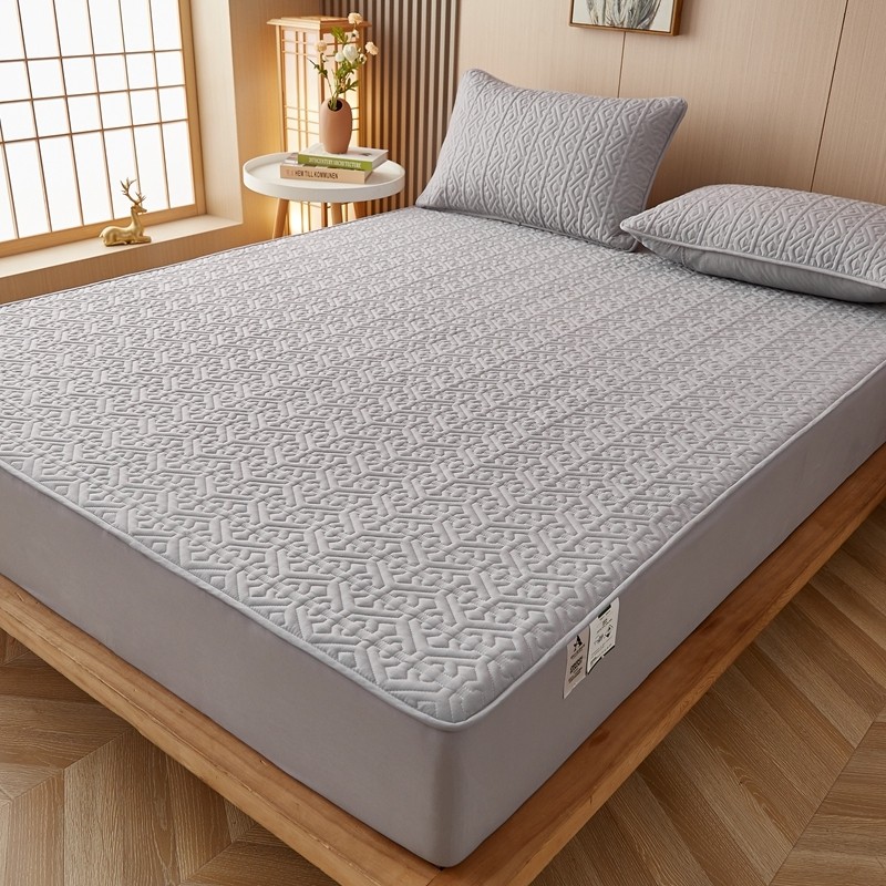 a类抗菌夹棉床笠床垫套三件套席梦思床套罩加厚防滑床罩全包围单