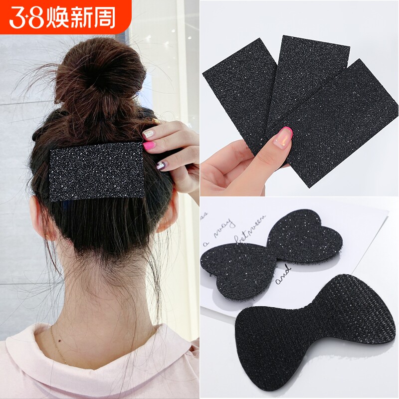 刘海贴女碎发贴黑色简约魔术贴刘海魔法贴成人发粘头饰批发发贴