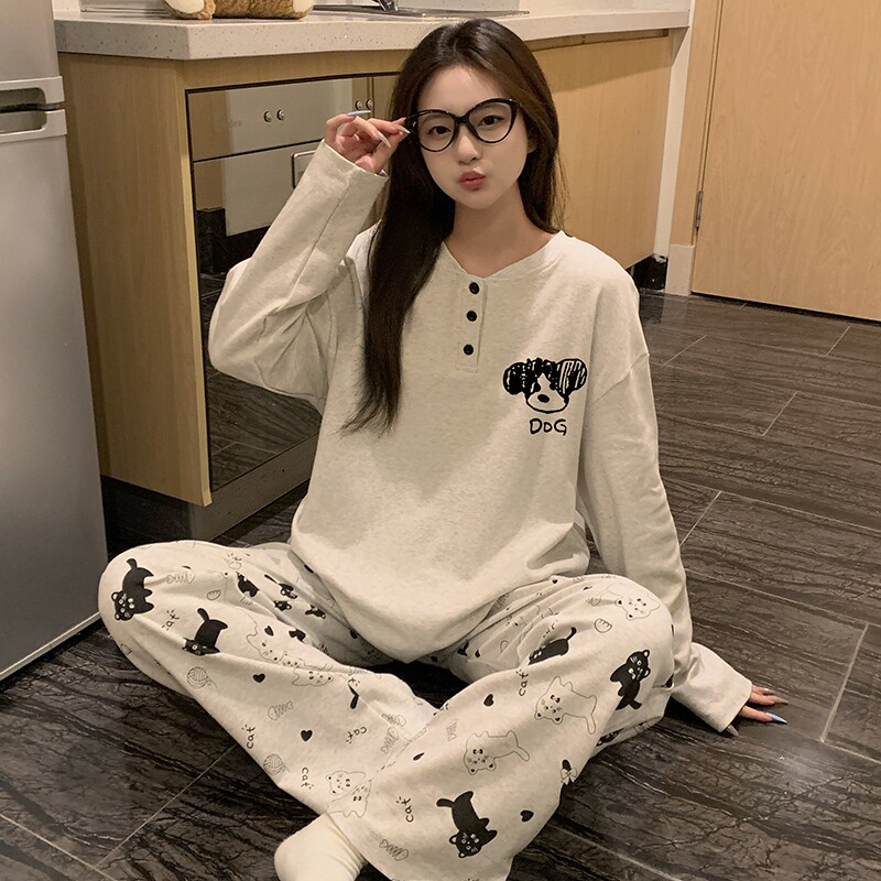 2026新款纯棉卡通睡衣女款春夏季学生家居服套装居家休闲亲肤甜美