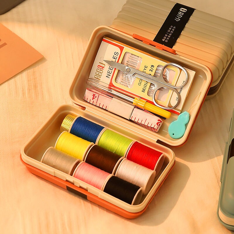 针线盒针线包家用磁吸手缝套装便携式小型学生宿舍工具高档收纳盒