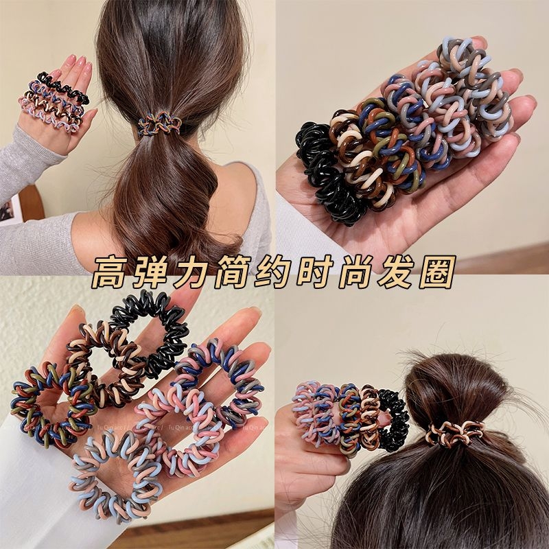 高颜值彩色无痕扎头发绳