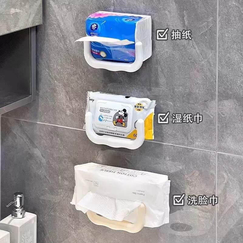 洗脸巾纸巾架置物架镜柜下悬挂卫生间壁挂式厕所湿厕纸收纳纸巾盒