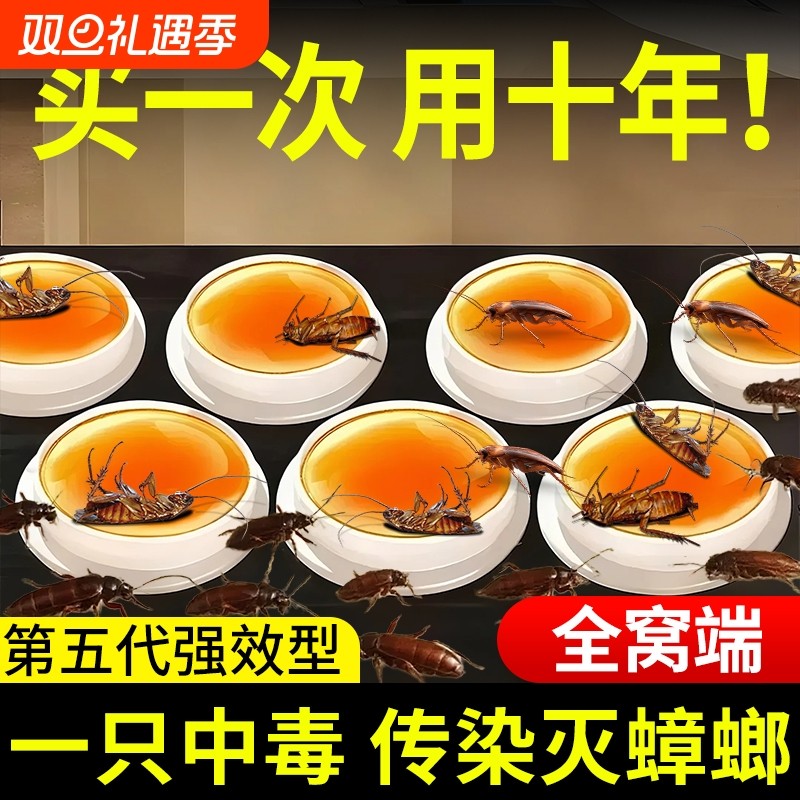 蟑螂药家用非无毒全窝正品第强效端虫卵双杀灭除杀蟑胶饵专用蚂蚁