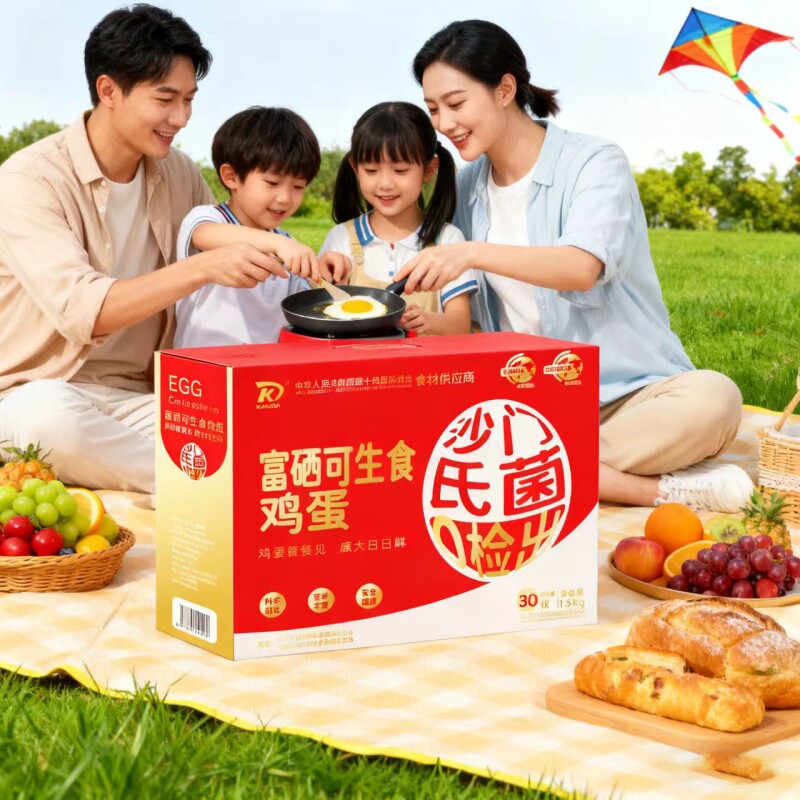 康大.谷物鲜鸡蛋富硒可生食30枚礼盒装
