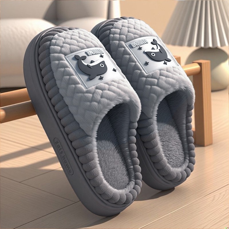 棉拖鞋男款冬季2025新款外穿加绒室内家居厚底防滑毛绒保暖棉鞋男,流行男鞋,包头拖,淘宝优惠券,粉丝福利购,淘宝优惠卷