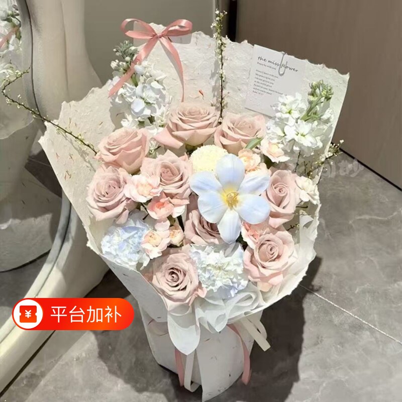 ins蔓塔永生花仿真花束香皂玫瑰送送毕业季摆放橱窗花卉玫瑰花