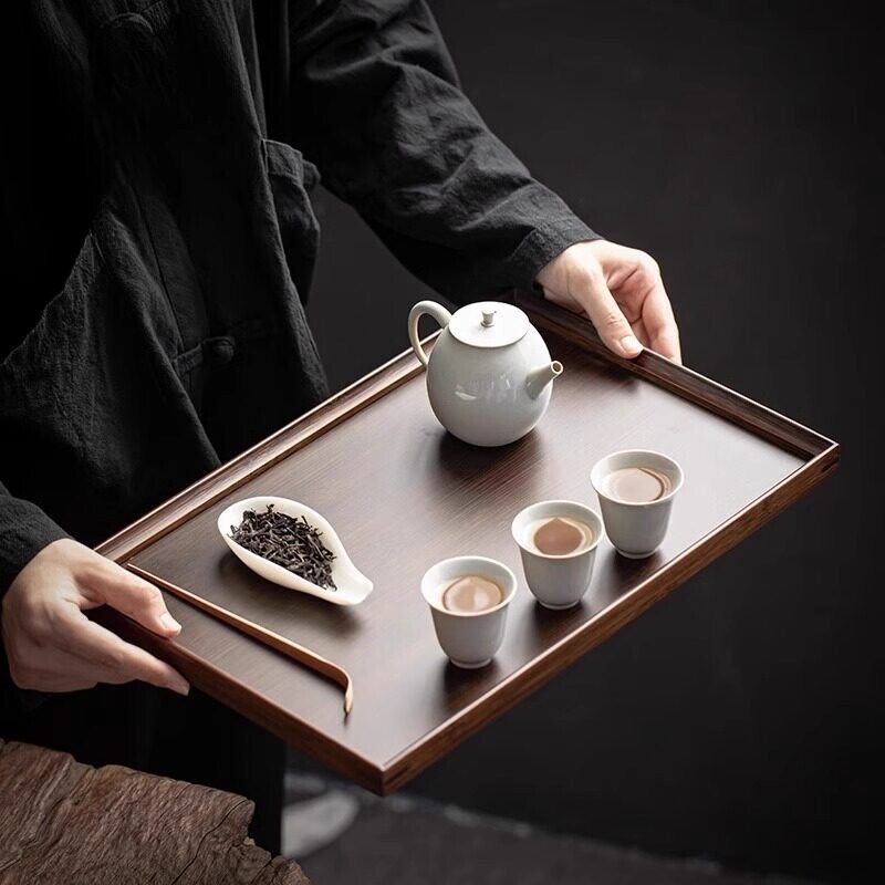 实木竹木托盘茶盘点心盘端菜托盘图片