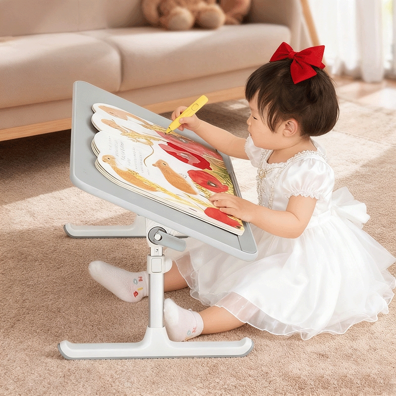 可升降绘本阅读架床上看书支架