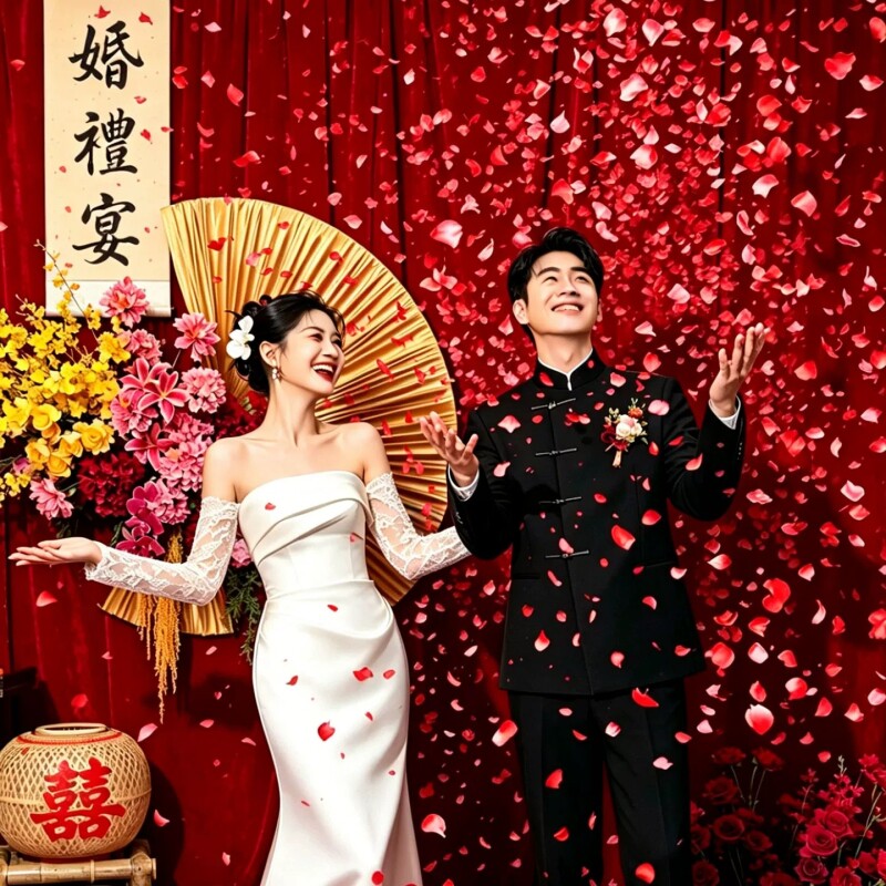 星河璀璨礼花筒结婚订婚花瓣雨喷花浪漫生日聚会手拧式礼炮喷花筒图片