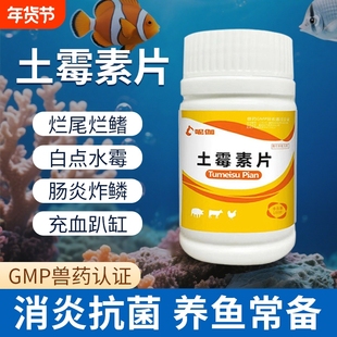 土霉素水族观赏鱼药专治鱼病尾水霉鱼缸乌龟锦鲤金鱼肠炎感冒养鱼