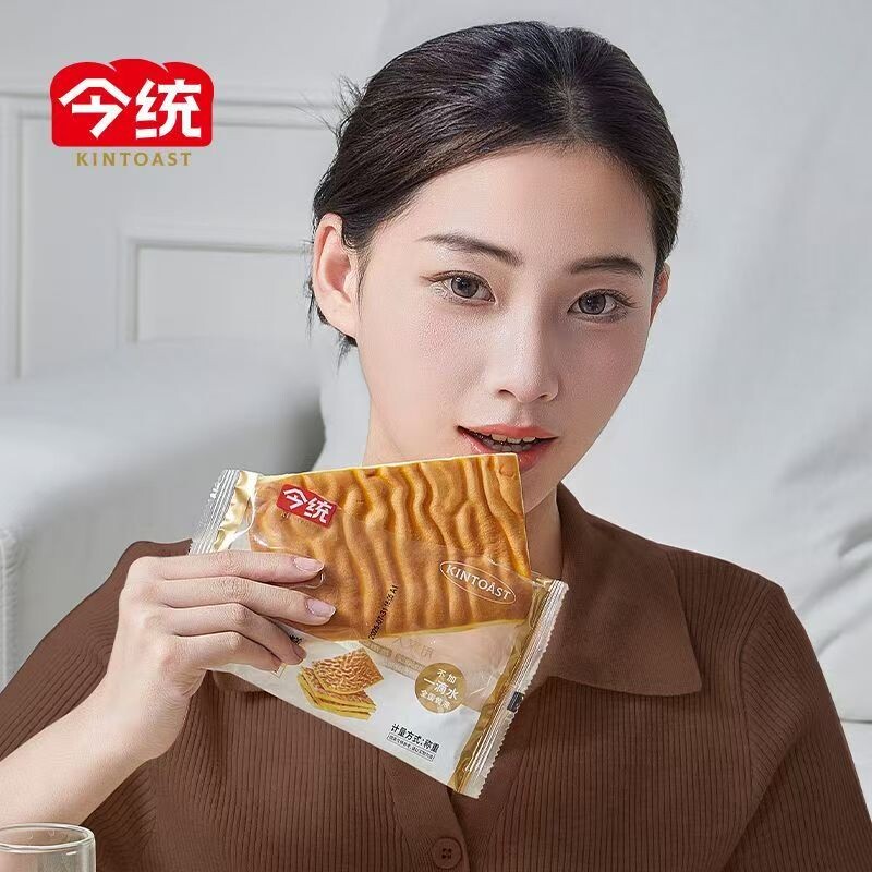 今统虎皮蛋糕片营养早餐面包代餐糕点办公室休闲零食充饥整箱批发