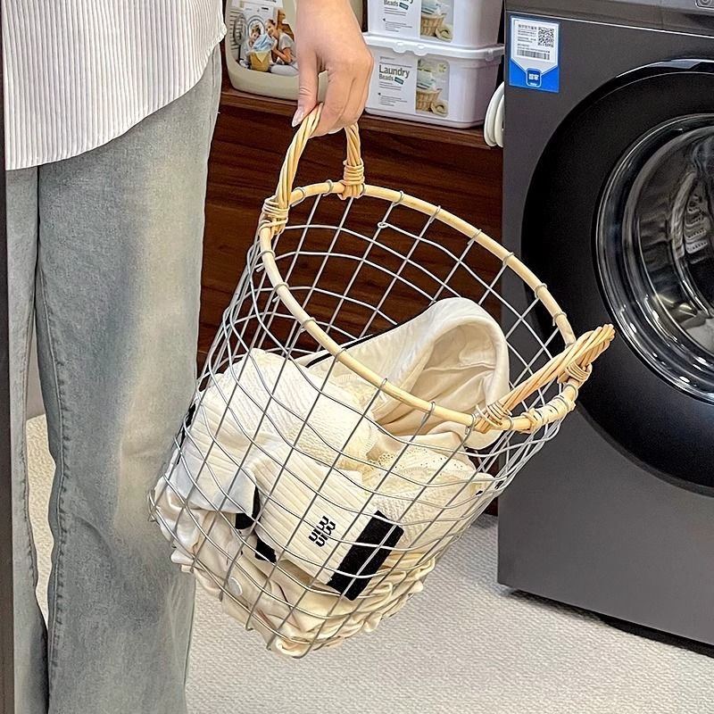 铁艺编织脏衣服收纳筐收纳篮
