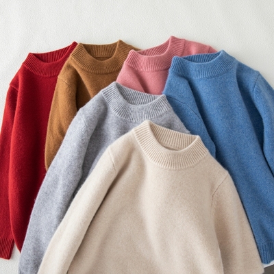 秋冬儿童羊毛衫打底半高领