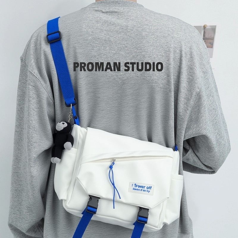 斜挎包男款潮牌潮流胸包男士背包腰包运动单肩包女手机男生小挎包