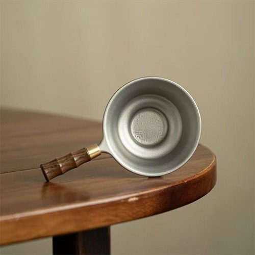 纯钛茶漏茶滤高档茶叶过滤网千孔一体滤茶器公道杯超细茶隔器茶水