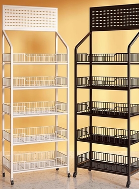 超市货架零食置物架便利店药饮料食品展示架药店玩具陈列架收银台