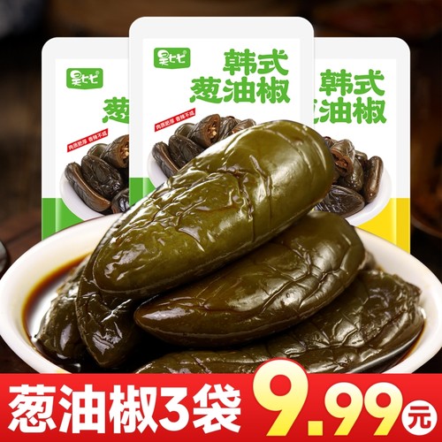 韩式延边朝鲜族泡菜下饭菜葱油辣椒椒酱腌酱菜超辣腌制辣椒昊七七