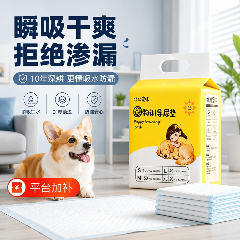 狗狗尿垫宠物一次性隔尿垫除臭吸水猫用兔引导上厕所尿片宠物用品