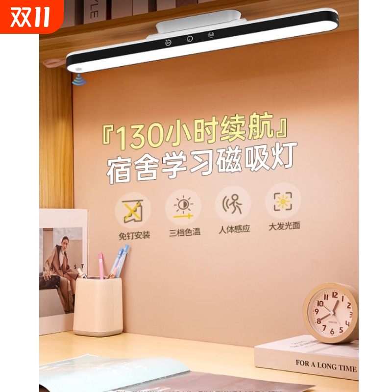 台灯宿舍灯护眼学习办公专用壁挂床头阅读大学生书桌磁吸附酷毙灯