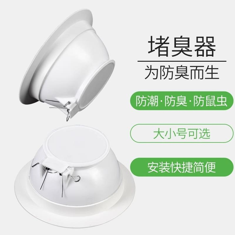 卫生间蹲便器防臭堵臭器堵厕所洞大便器堵孔塞便池盖下水道后排水