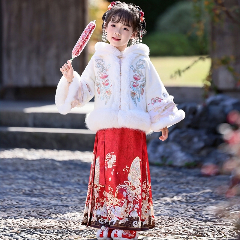 拜年服女童喜庆新年衣服冬装加厚