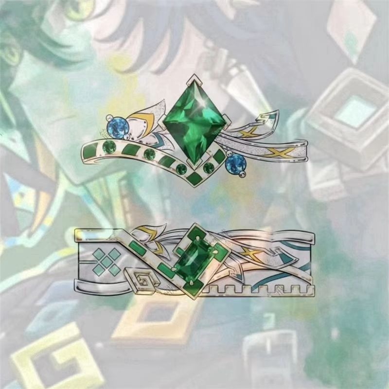基尼奇游戏角色元素情侣对戒动漫周边二次元戒指印象同人纪念礼物